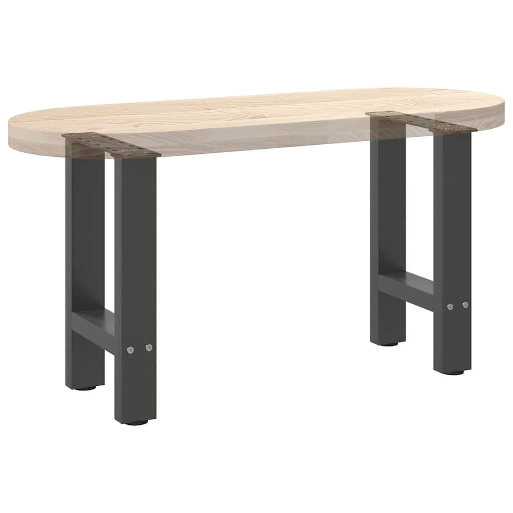 Noge za klub stolić antracit boje 2 kom 28 x (42-43) cm čelik