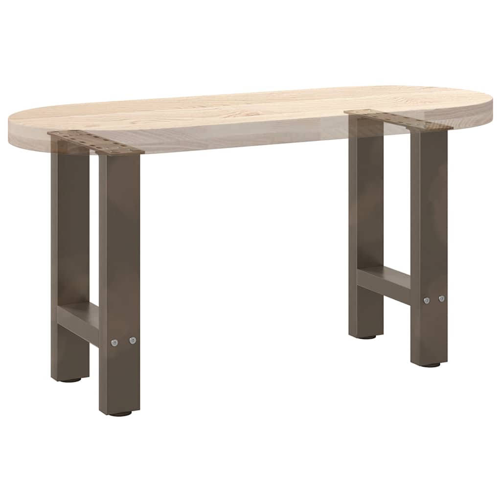 Noge za klub stolić prirodni čelik 2 kom 28 x (42-43) cm čelik