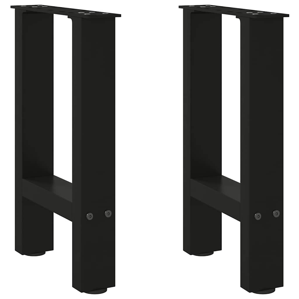 Noge za klub stolić crne 2 kom 38 x (42-43) cm čelik