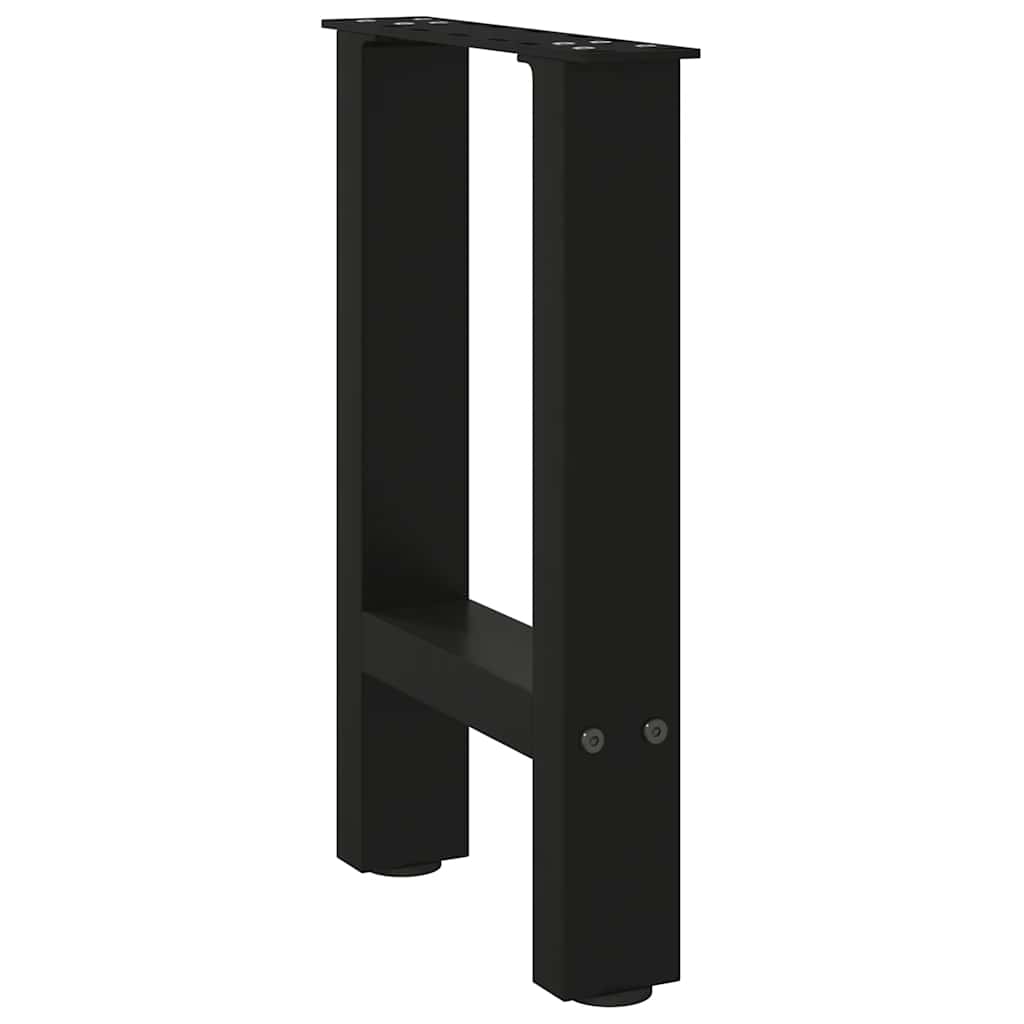 Noge za klub stolić crne 2 kom 38 x (42-43) cm čelik