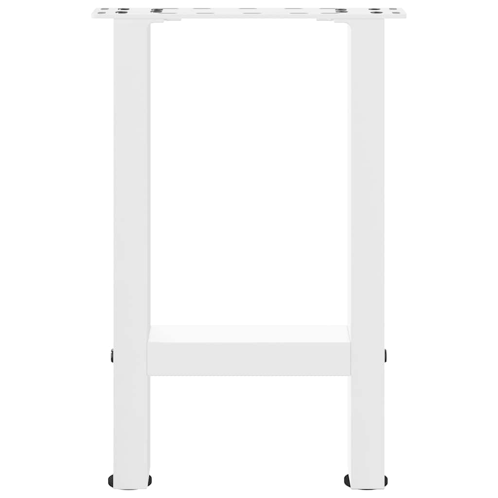 Noge za klub stolić bijele 2 kom 38 x (42-43) cm čelik