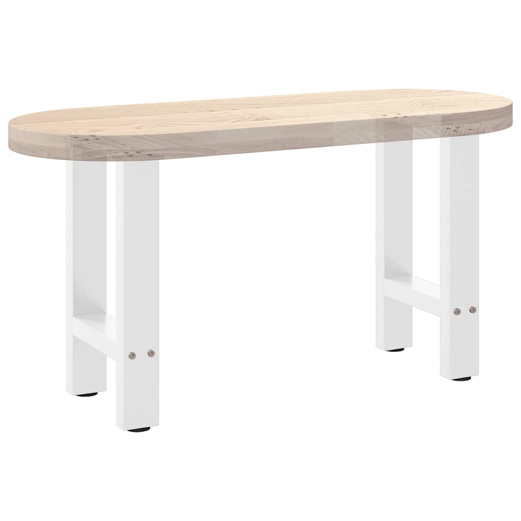 Noge za klub stolić bijele 2 kom 38 x (42-43) cm čelik