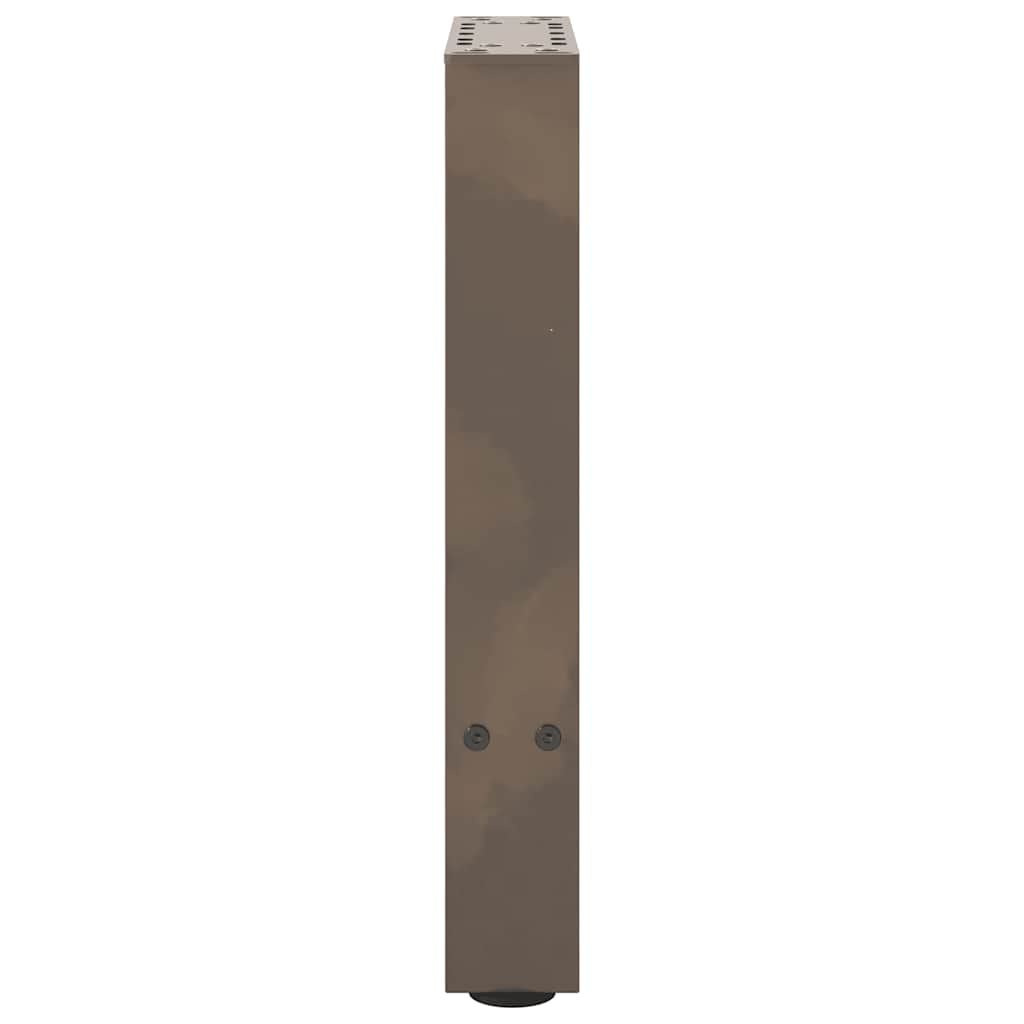 Noge za klub stolić Prirodni čelik 2 kom 38 x (42-43) cm Čelik