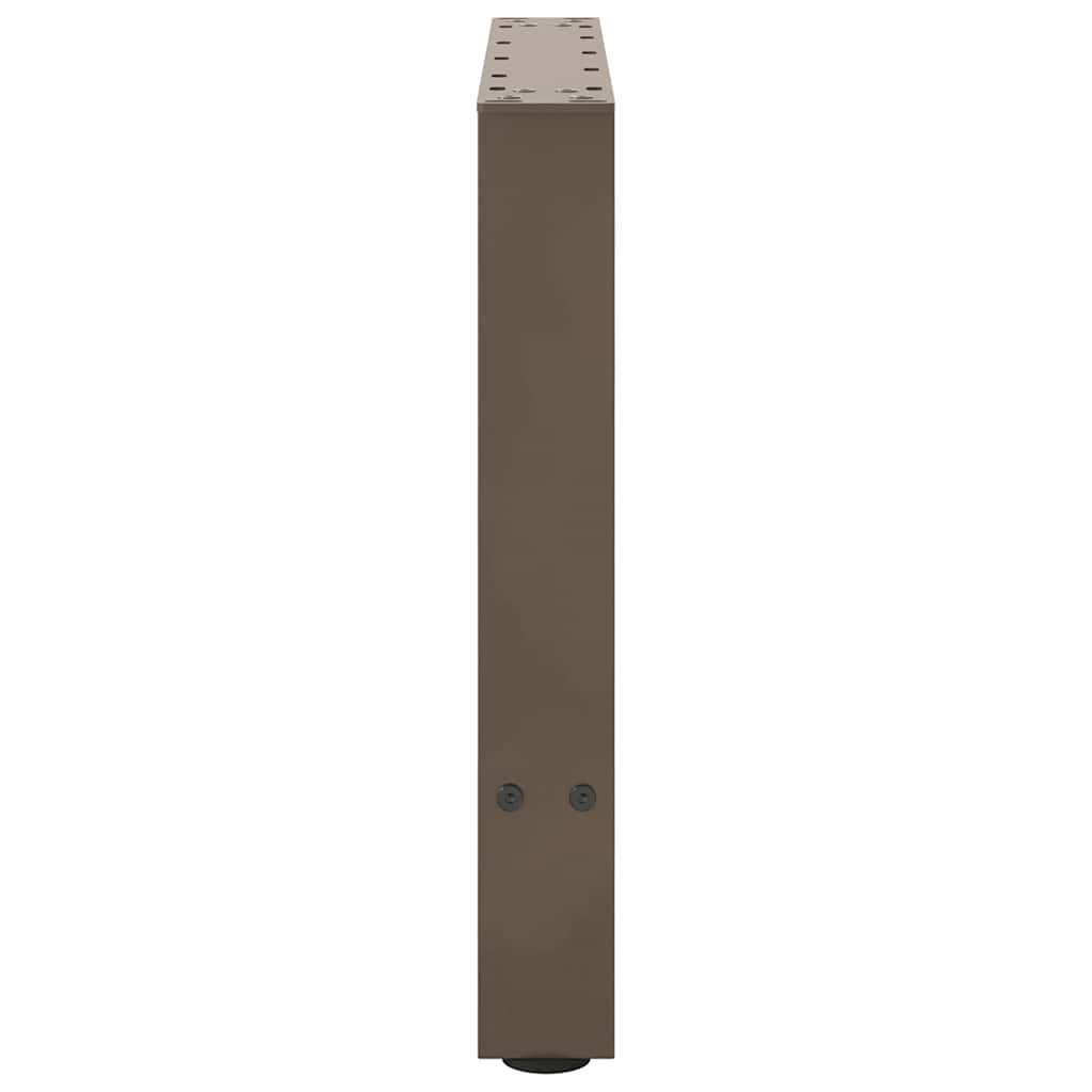Noge za klub stolić prirodni čelik 2 kom 50 x (42-43) cm čelik
