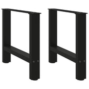 Noge za klub stolić crne 2 kom 60 x (42-43) cm čelik