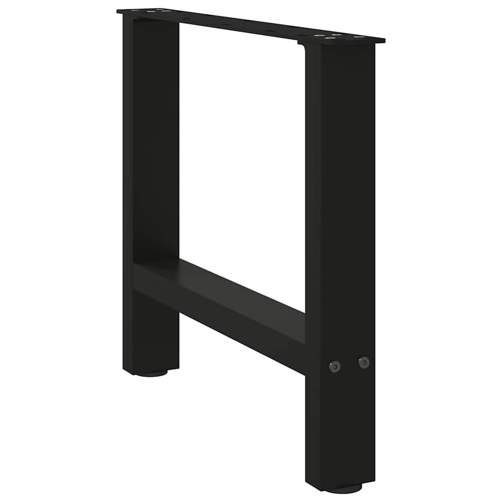 Noge za klub stolić crne 2 kom 60 x (42-43) cm čelik
