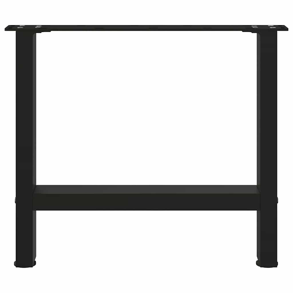 Noge za klub stolić crne 2 kom 60 x (42-43) cm čelik