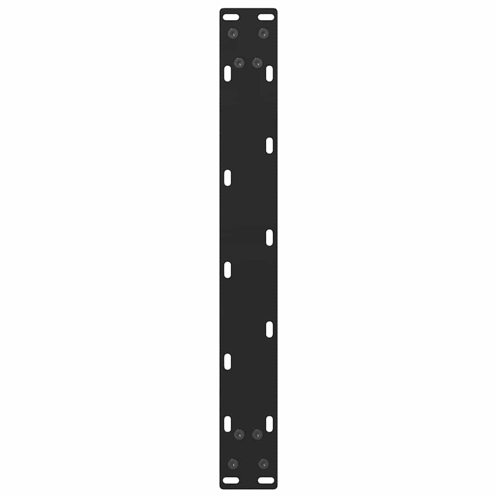 Noge za klub stolić crne 2 kom 60 x (42-43) cm čelik