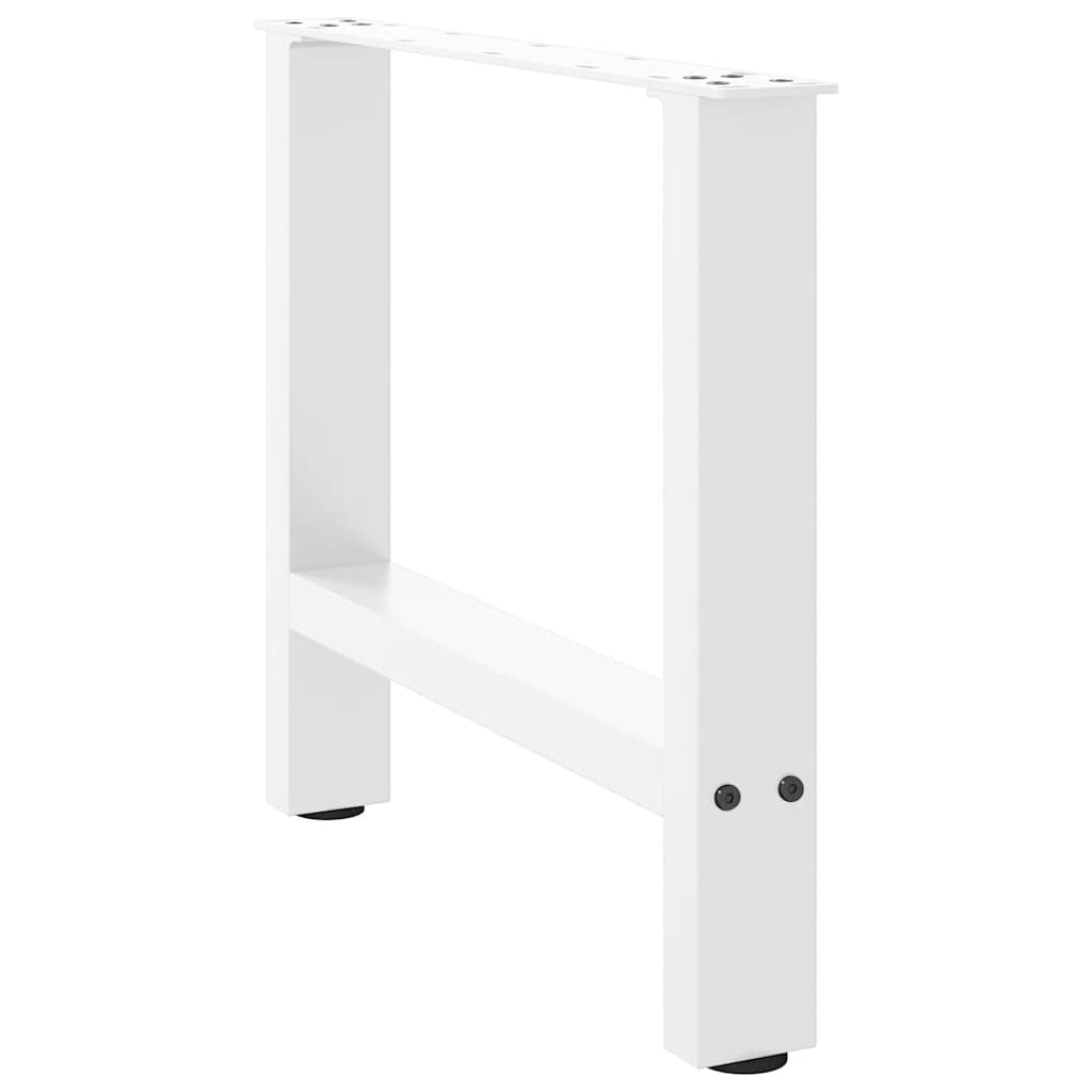 Noge za klub stolić bijele 2 kom 60 x (42-43) cm čelik