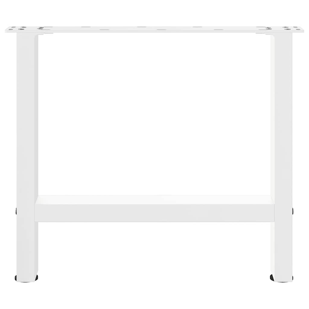 Noge za klub stolić bijele 2 kom 60 x (42-43) cm čelik