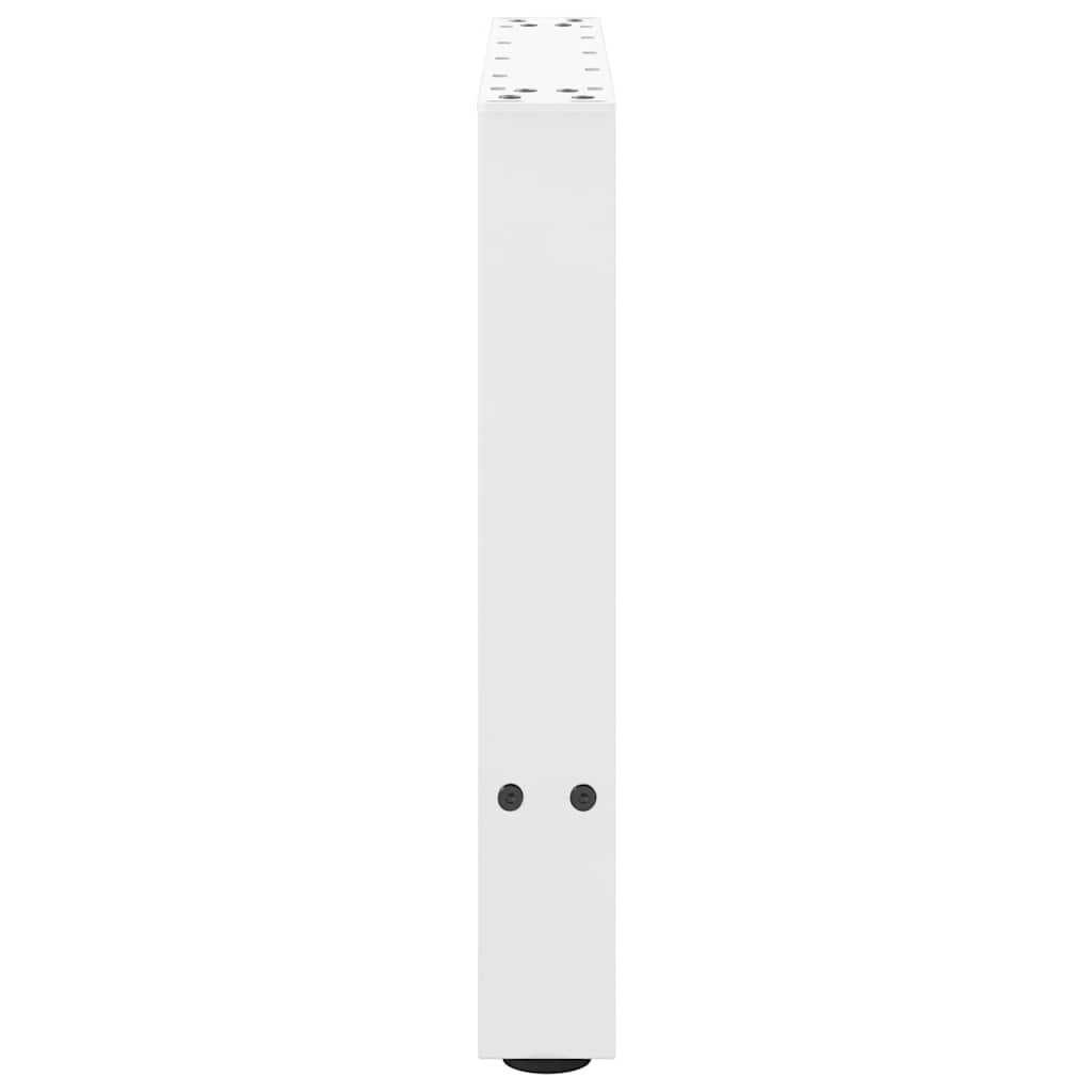 Noge za klub stolić bijele 2 kom 60 x (42-43) cm čelik