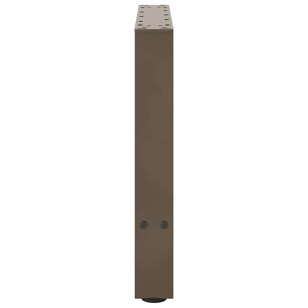 Noge za klub stolić prirodni čelik 2 kom 60 x (42-43) cm čelik