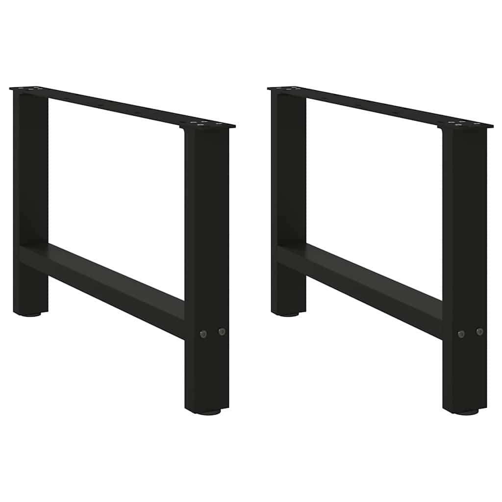 Noge za klub stolić crne 2 kom 70 x (42-43) cm čelik