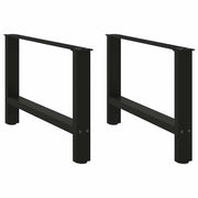 Noge za klub stolić crne 2 kom 70 x (42-43) cm čelik
