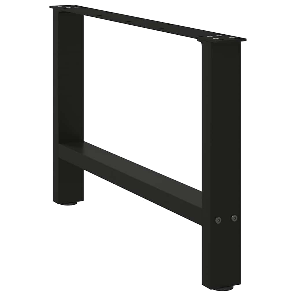 Noge za klub stolić crne 2 kom 70 x (42-43) cm čelik
