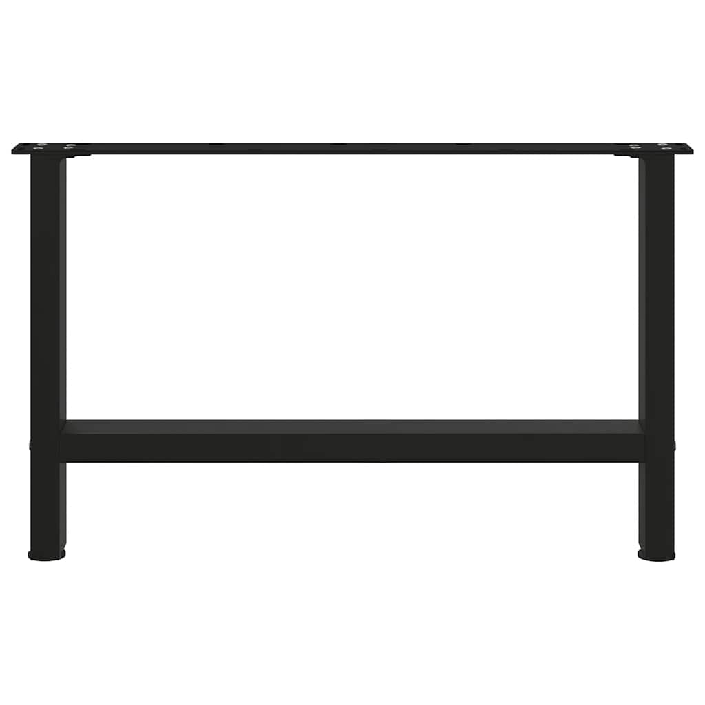 Noge za klub stolić crne 2 kom 70 x (42-43) cm čelik