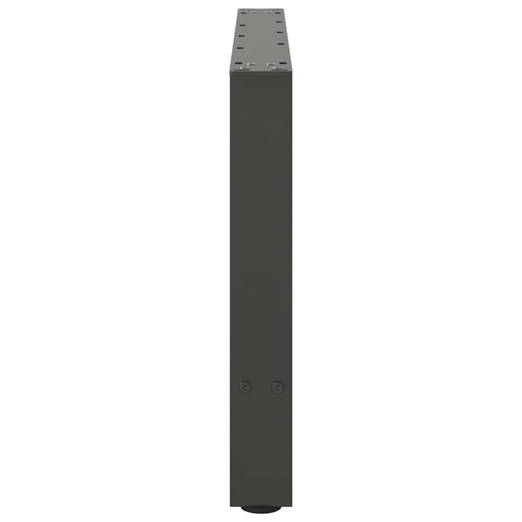Noge za klub stolić antracit boje 2 kom 70 x (42-43) cm čelik