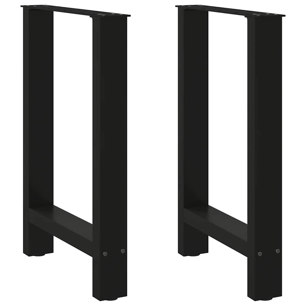 Noge za blagovaonski stol Crne 2 kom 50 x (72-73) cm Čelik