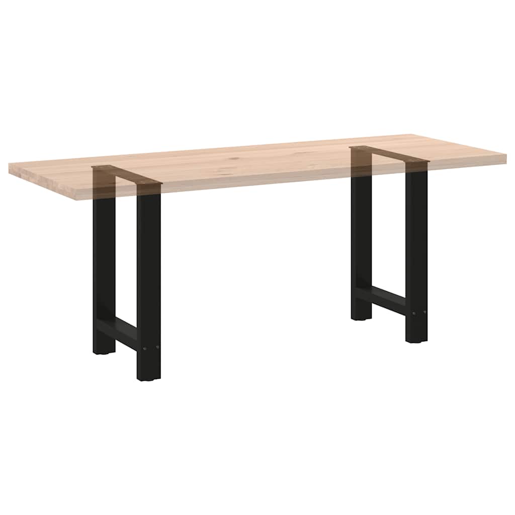 Noge za blagovaonski stol Crne 2 kom 50 x (72-73) cm Čelik