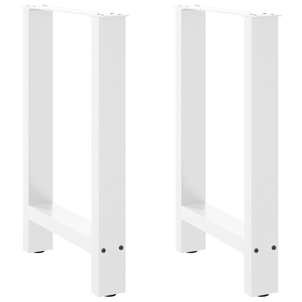 Noge za blagovaonski stol bijele 2 kom 50 x (72-73) cm čelik