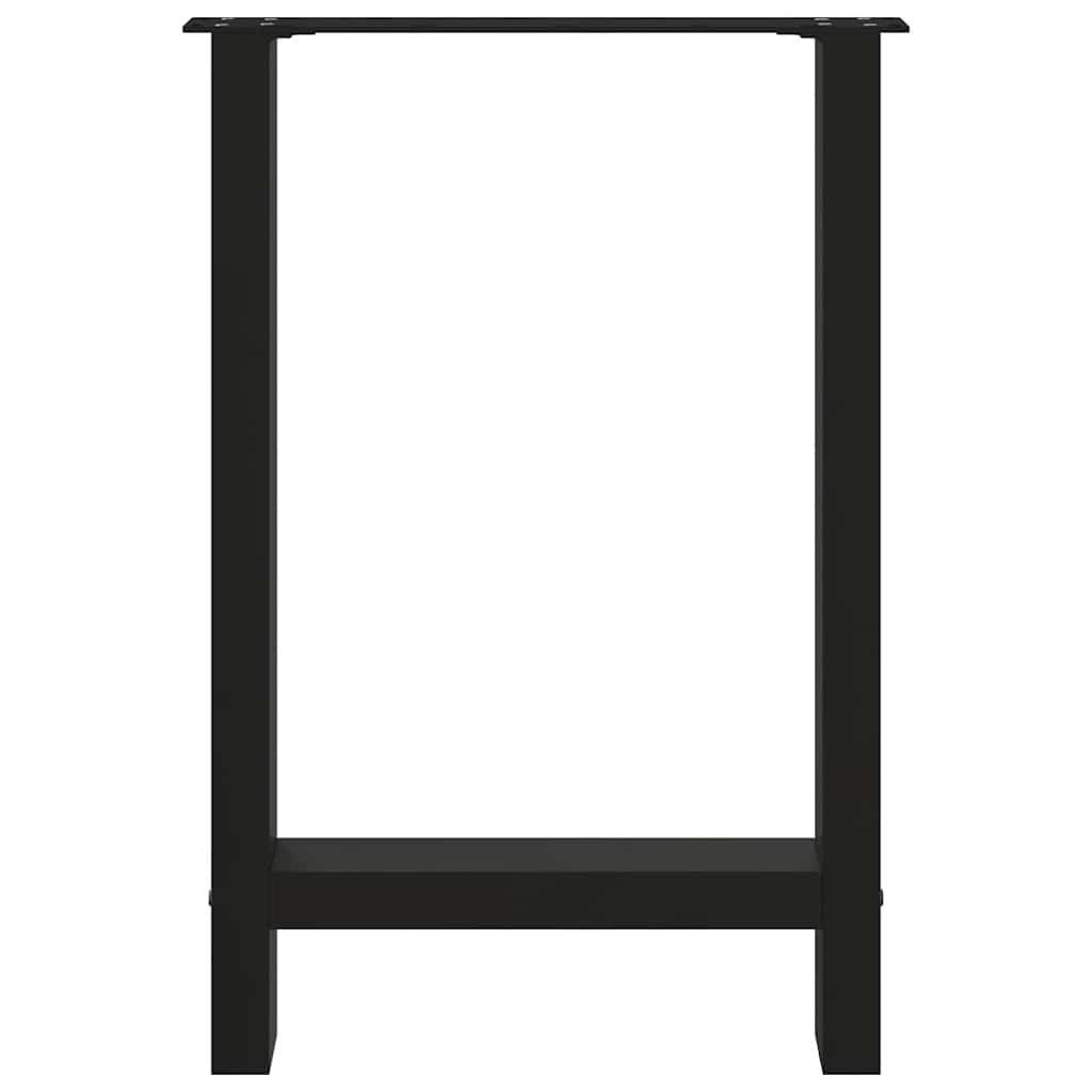 Noge za blagovaonski stol Crne 2 kom 60 x (72-73) cm Čelik