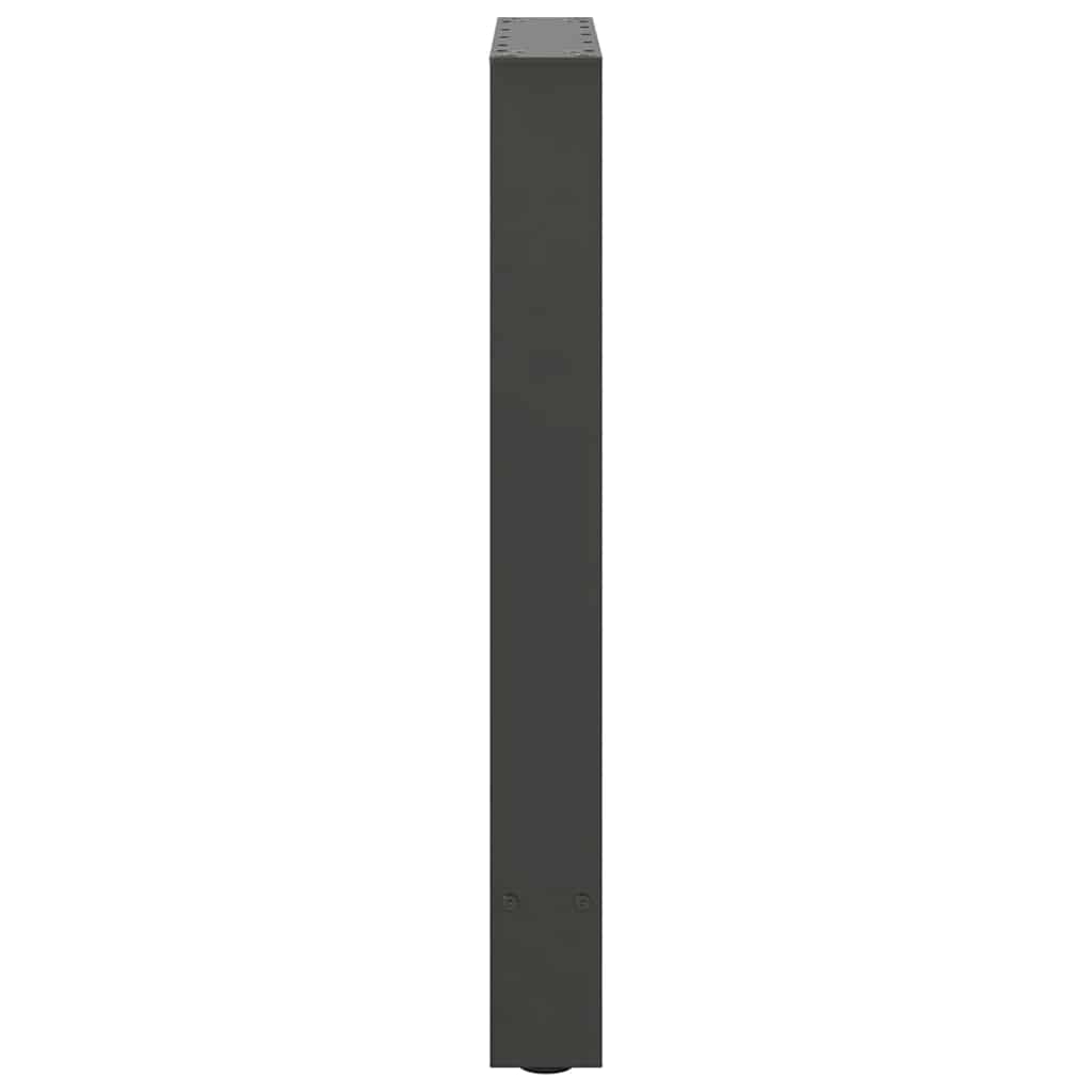 Noge za blagovaonski stol antracit boje 2 kom 60 x (72-73) cm čelik