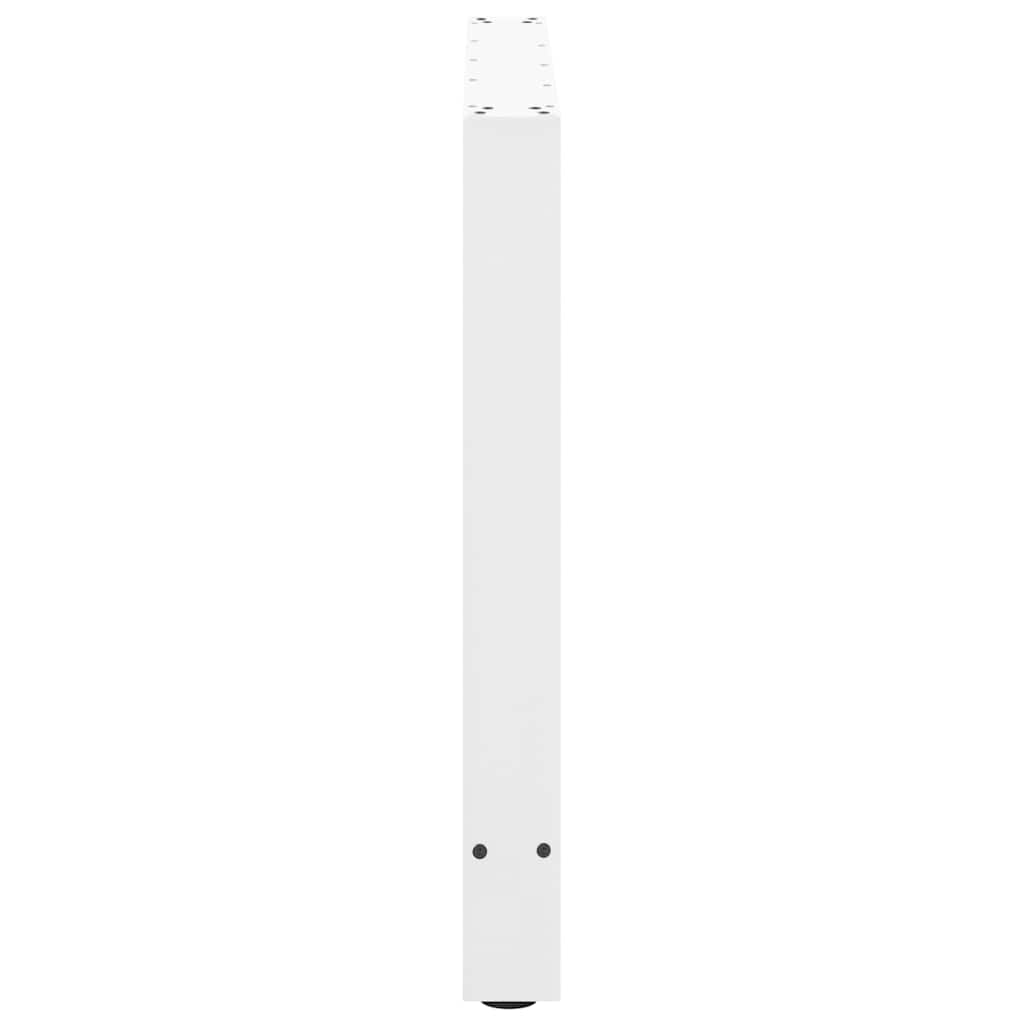 Noge za blagovaonski stol bijele 2 kom 80 x (72-73) cm čelik