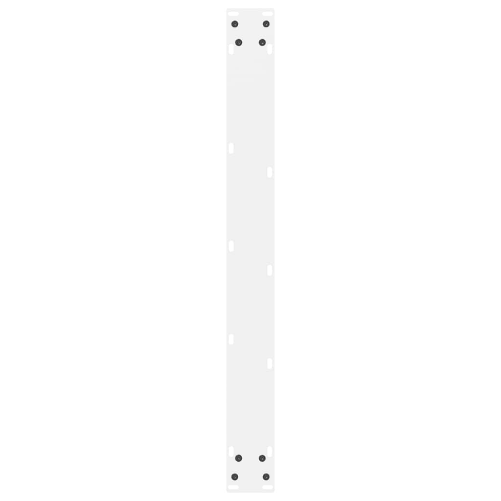 Noge za blagovaonski stol bijele 2 kom 80 x (72-73) cm čelik