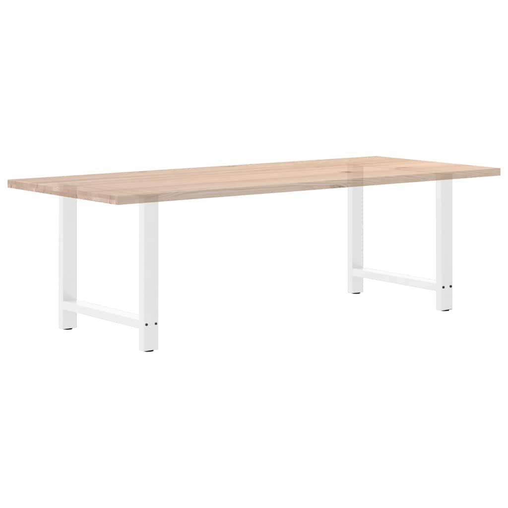 Noge za blagovaonski stol bijele 2 kom 80 x (72-73) cm čelik