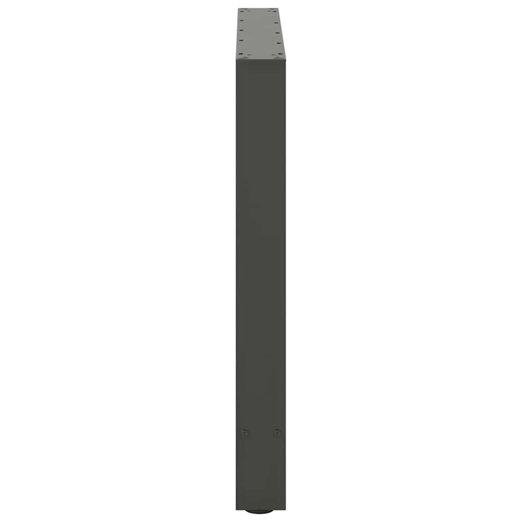 Noge za blagovaonski stol antracit boje 2 kom 80 x (72-73) cm čelik