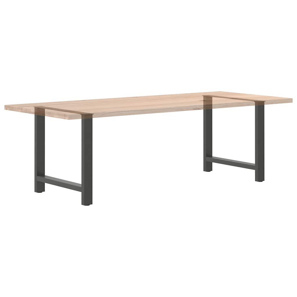 Noge za blagovaonski stol antracit boje 2 kom 80 x (72-73) cm čelik