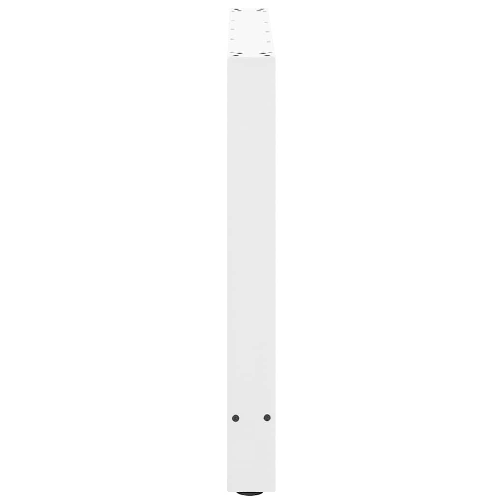 Noge za blagovaonski stol bijele 2 kom 90 x (72-73) cm čelik
