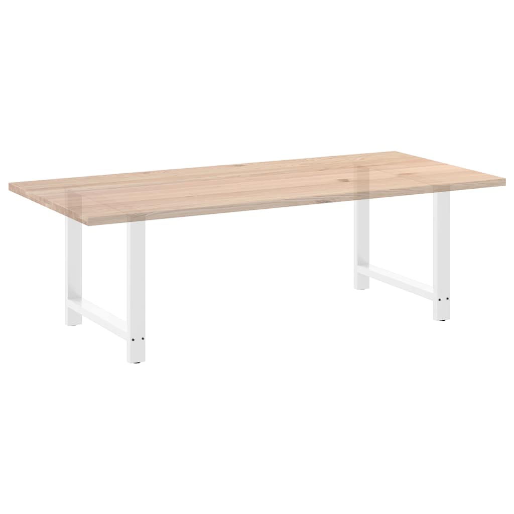 Noge za blagovaonski stol bijele 2 kom 90 x (72-73) cm čelik