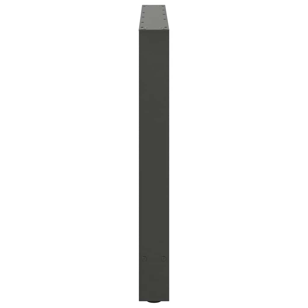 Noge za blagovaonski stol antracit boje 2 kom 90 x (72-73) cm čelik