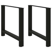 Noge za blagovaonski stol Crne 2 kom 100 x (72-73) cm Čelik