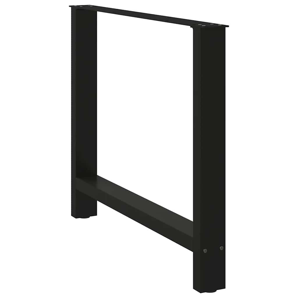 Noge za blagovaonski stol Crne 2 kom 100 x (72-73) cm Čelik