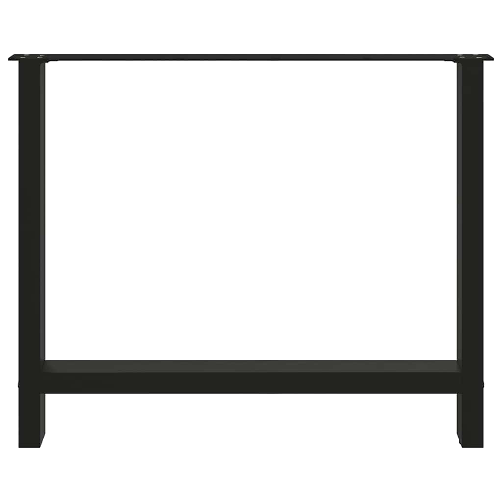 Noge za blagovaonski stol Crne 2 kom 100 x (72-73) cm Čelik