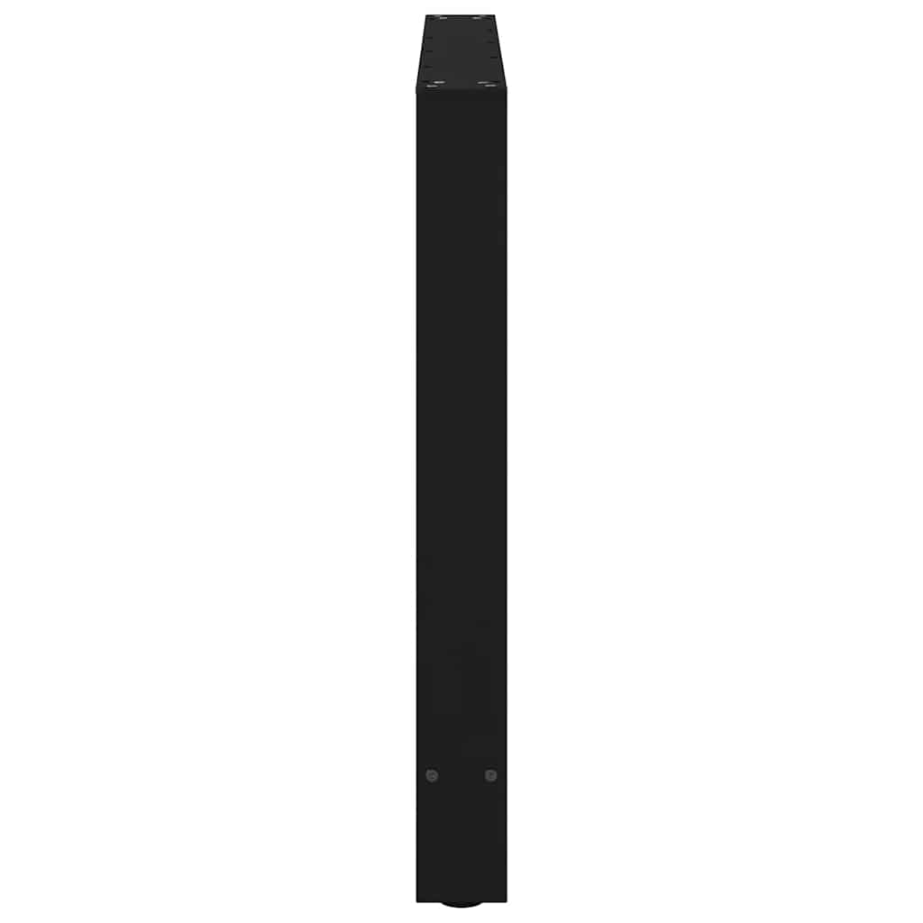 Noge za blagovaonski stol Crne 2 kom 100 x (72-73) cm Čelik