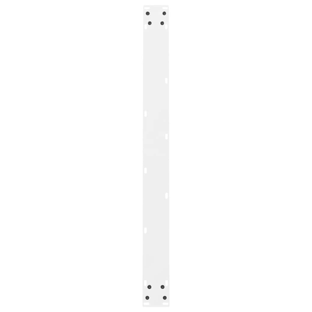 Noge za blagovaonski stol bijele 2 kom 100 x (72-73) cm čelik