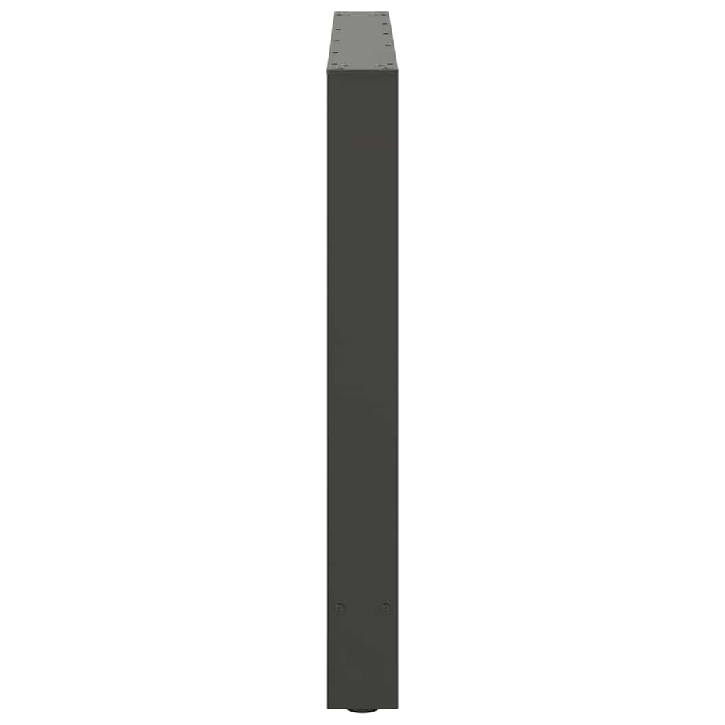 Noge za blagovaonski stol antracit boje 2 kom 100 x (72-73) cm čelik