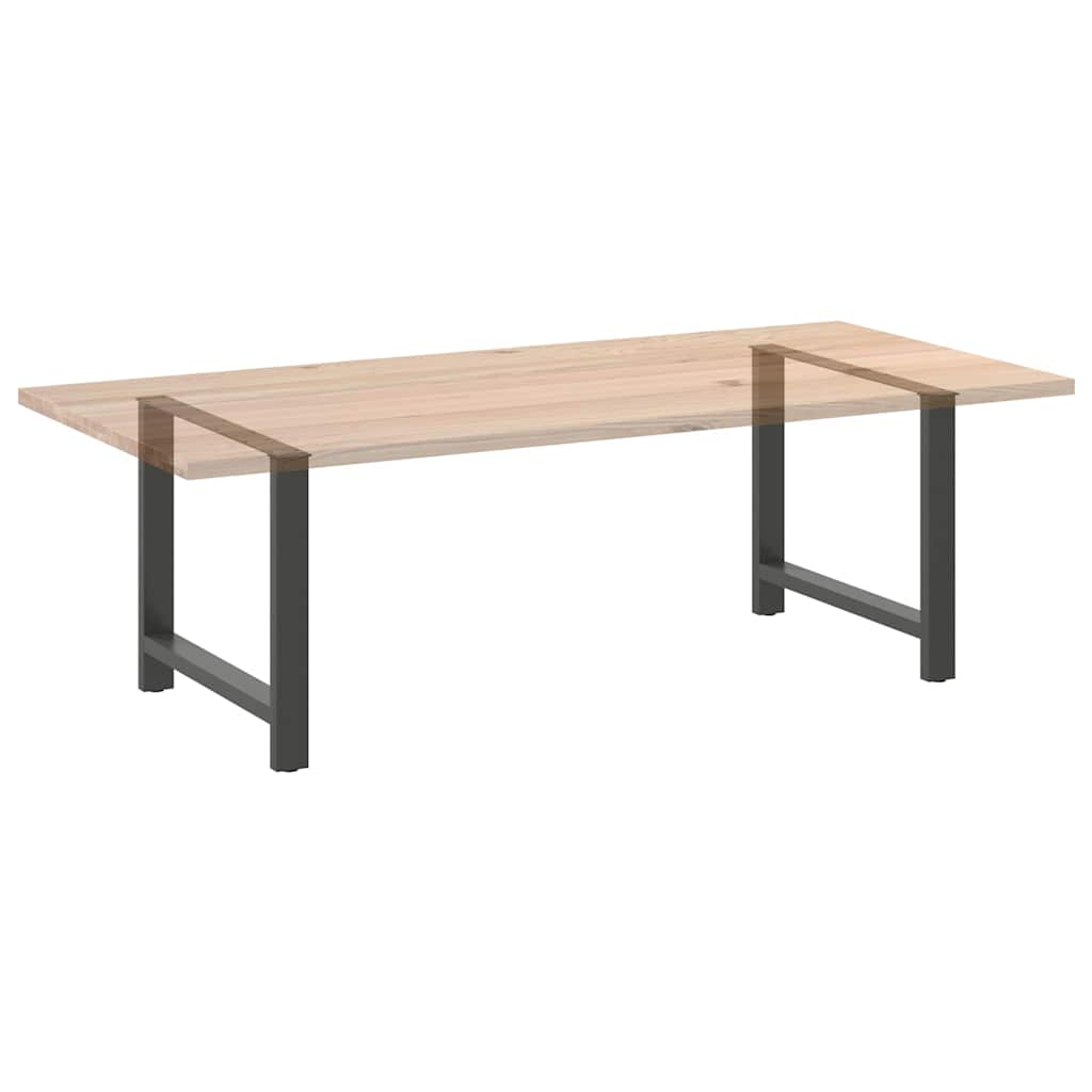 Noge za blagovaonski stol antracit boje 2 kom 100 x (72-73) cm čelik