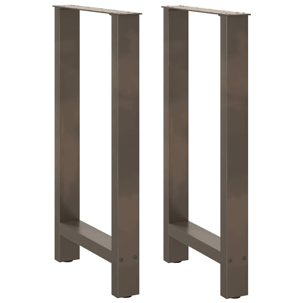 Noge za barski stol Prirodni čelik 2 kom 50 x (90-91) cm Čelik