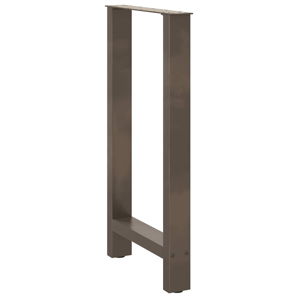 Noge za barski stol Prirodni čelik 2 kom 50 x (90-91) cm Čelik