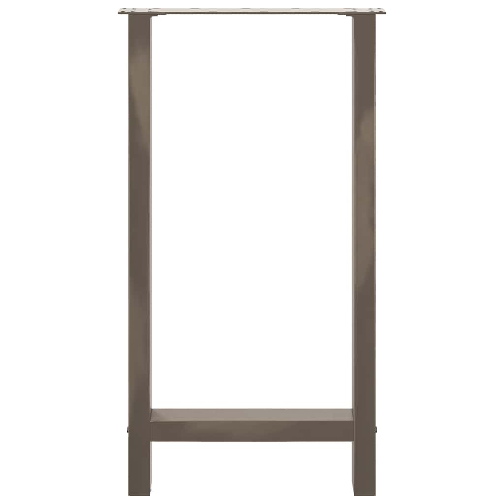 Noge za barski stol Prirodni čelik 2 kom 50 x (90-91) cm Čelik