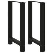 Noge za barski stol Crne 2 kom 60 x (90-91) cm Čelik