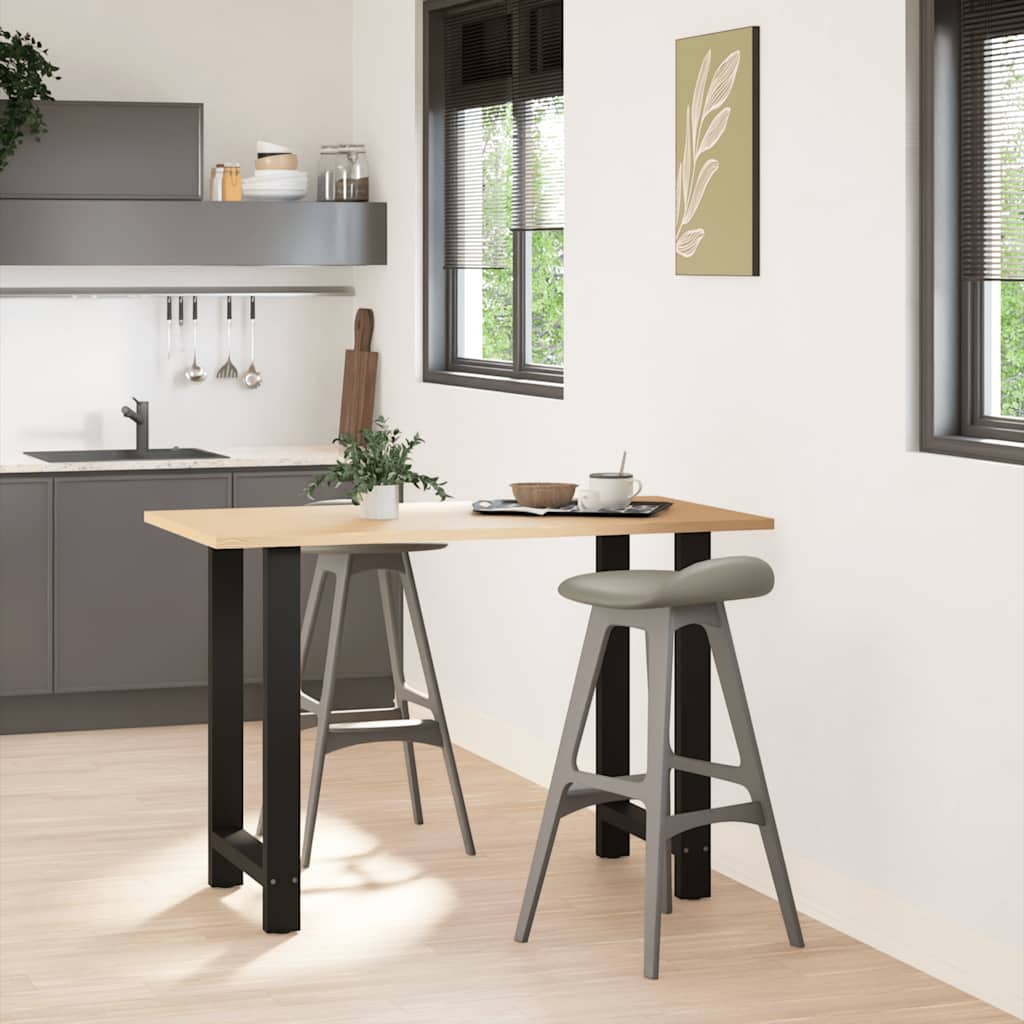 Noge za barski stol Crne 2 kom 60 x (90-91) cm Čelik