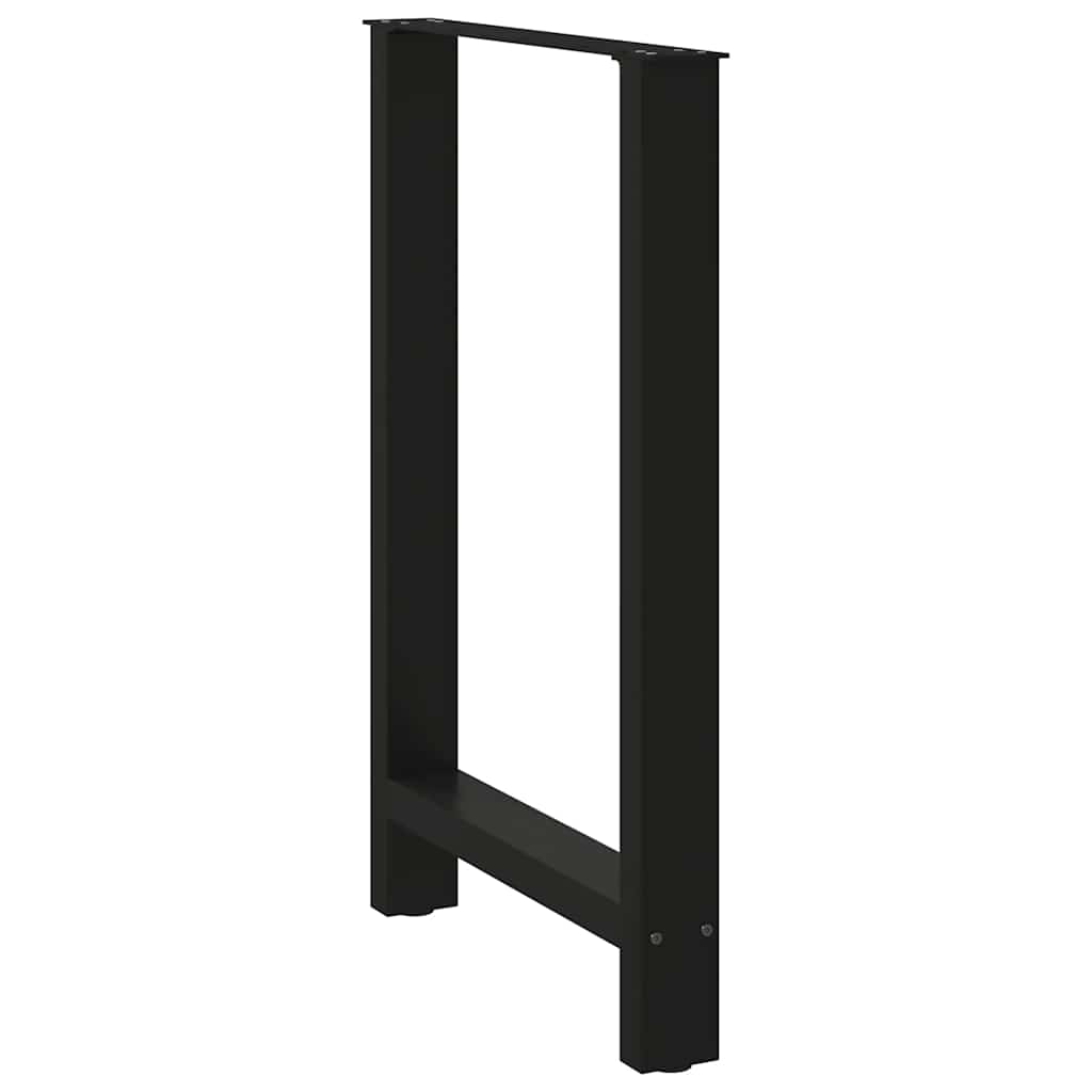 Noge za barski stol Crne 2 kom 60 x (90-91) cm Čelik