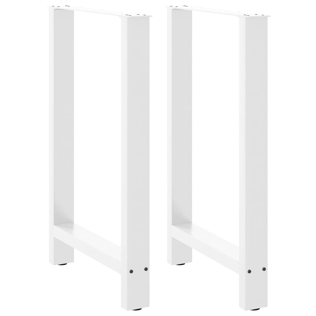 Noge za barski stol Bijele 2 kom 60 x (90-91) cm Čelik