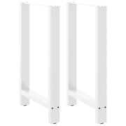 Noge za barski stol Bijele 2 kom 60 x (90-91) cm Čelik
