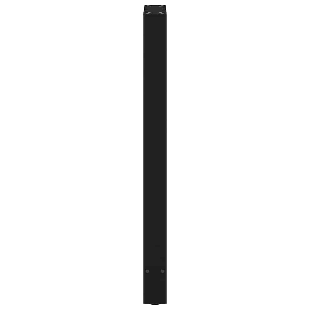 Noge za barski stol Crne 2 kom 40 x (100-101) cm Čelične